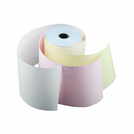 Rollo de papel autocopiativo de 3 capas